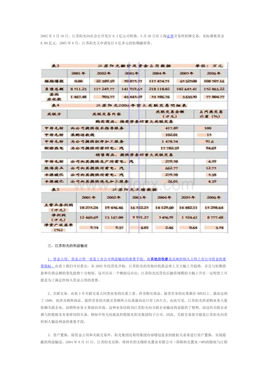 控制权安排对江苏阳光的影响及启示Word文档格式.doc_第3页