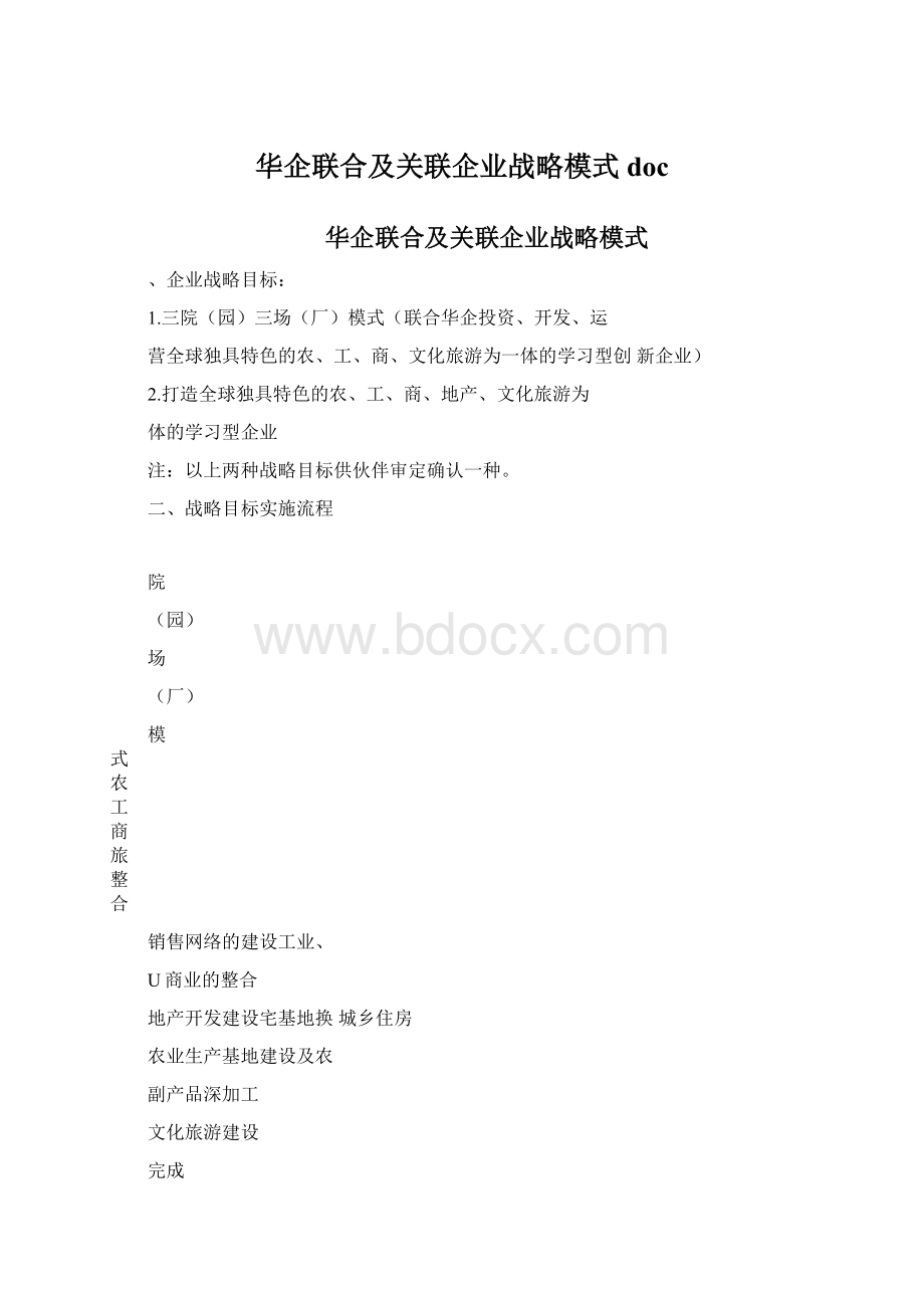 华企联合及关联企业战略模式doc.docx_第1页