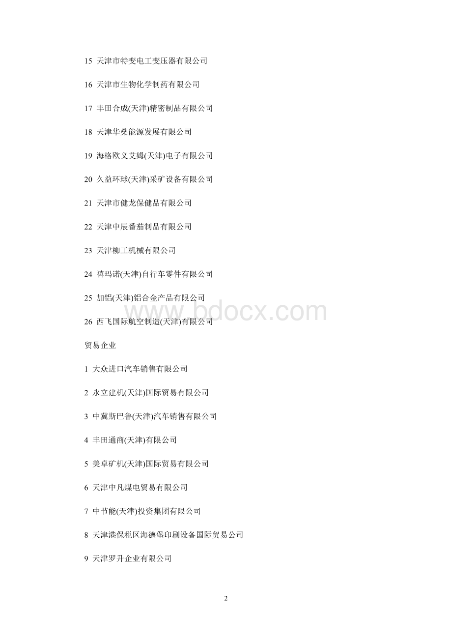 天津空港经济区百强企业.doc_第2页