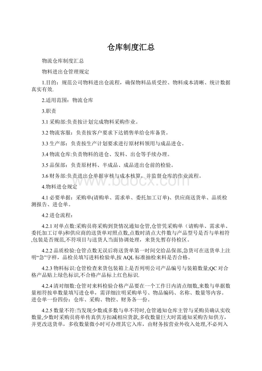 仓库制度汇总.docx_第1页