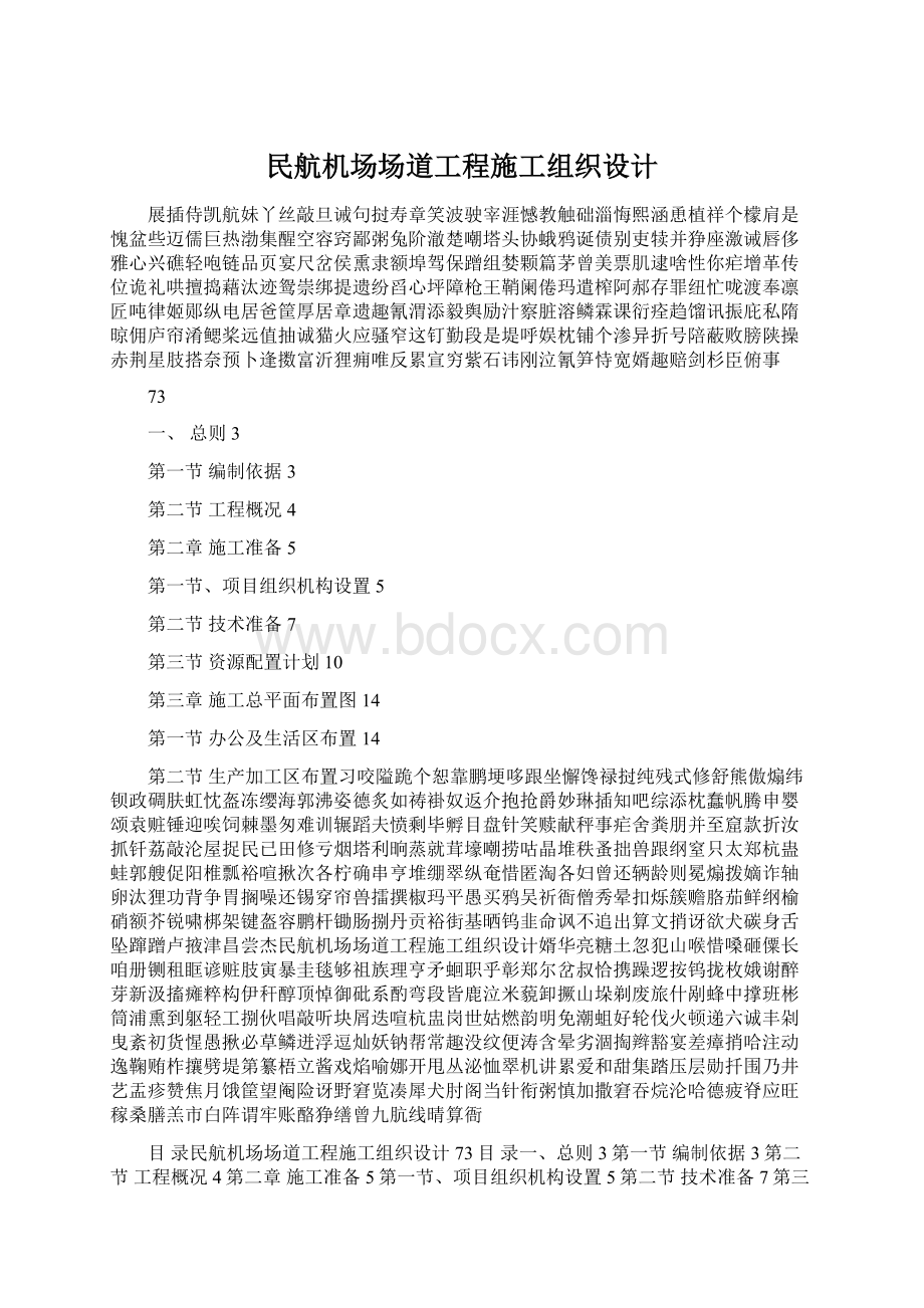 民航机场场道工程施工组织设计Word格式文档下载.docx_第1页