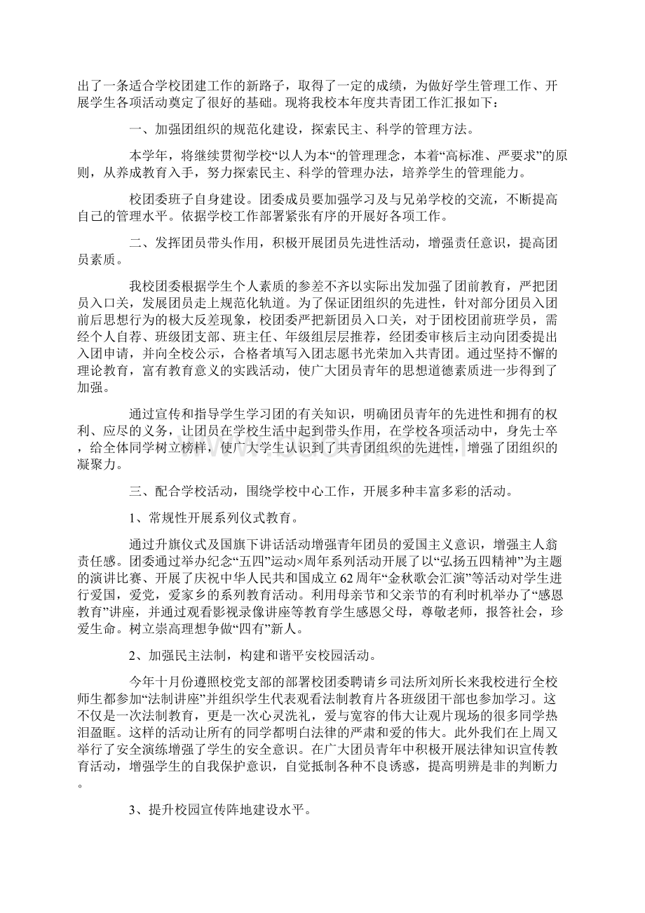 团员自查报告3篇Word格式文档下载.docx_第2页