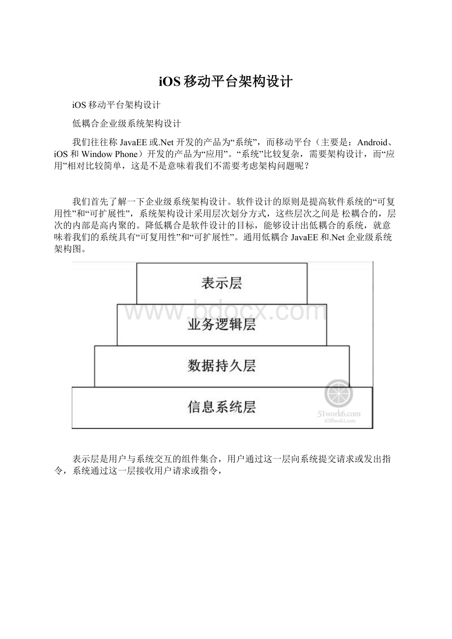 iOS移动平台架构设计.docx_第1页