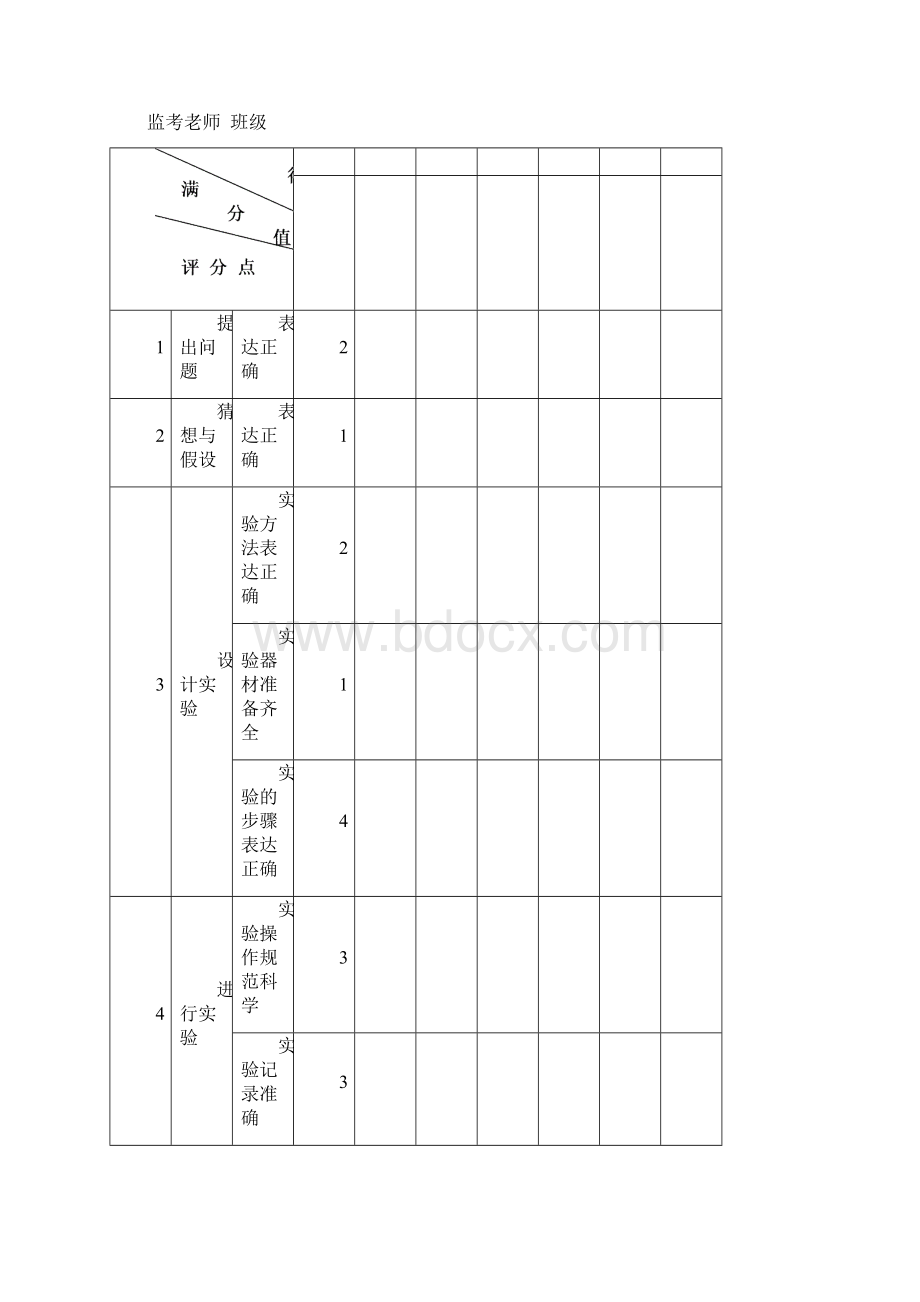 初中物理试验记录表Word下载.docx_第3页