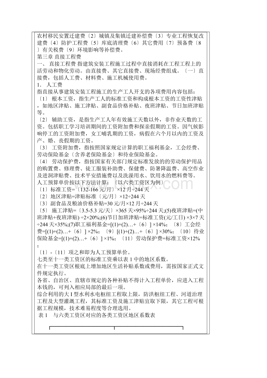 水利水电工程计概估算费用及计算标准Word文档下载推荐.docx_第2页