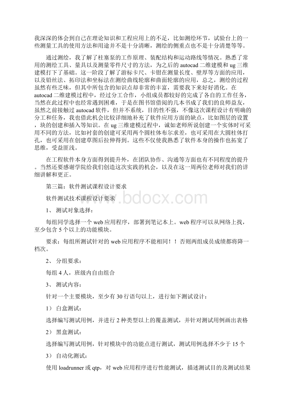 软件课程设计心得文档格式.docx_第3页