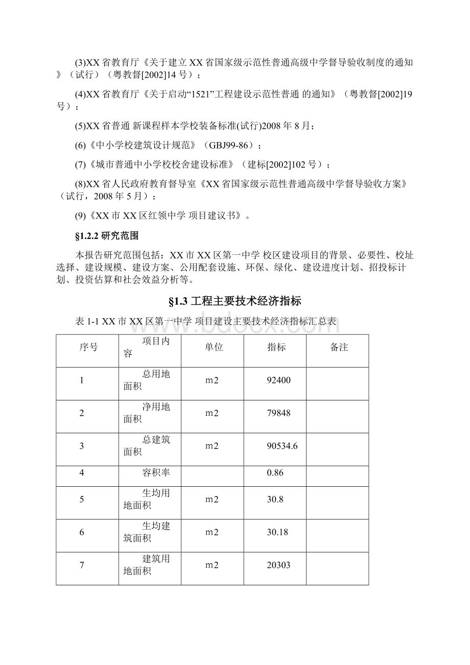 某市浔阳区第一中学可行性研究报告Word格式文档下载.docx_第2页