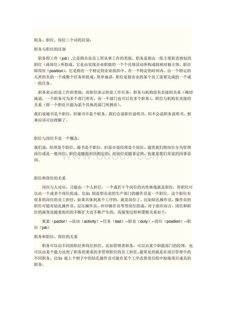 岗位职责和岗位说明书的区别Word格式文档下载.doc_第2页