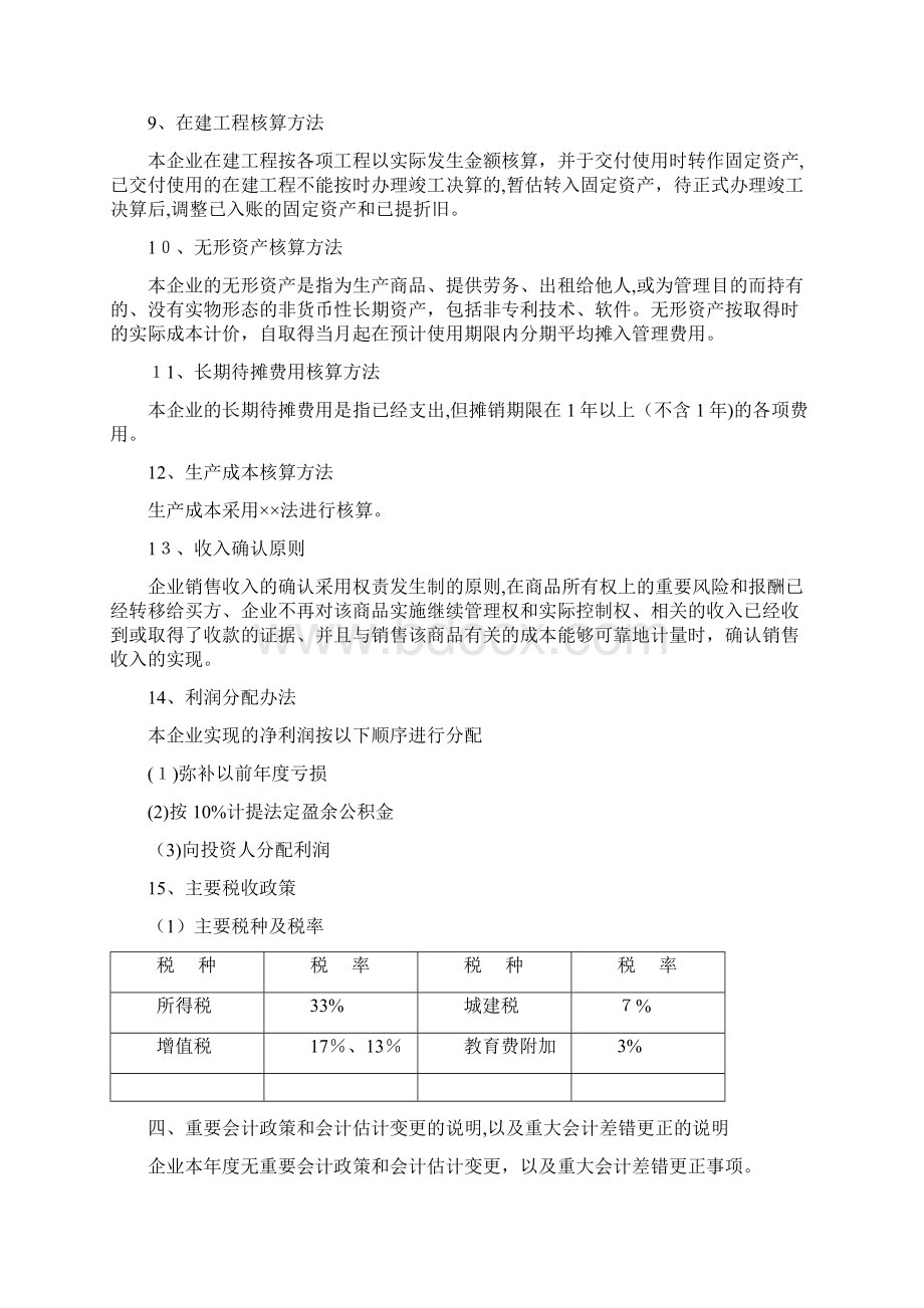 财务报表及附注模板汇总.docx_第3页