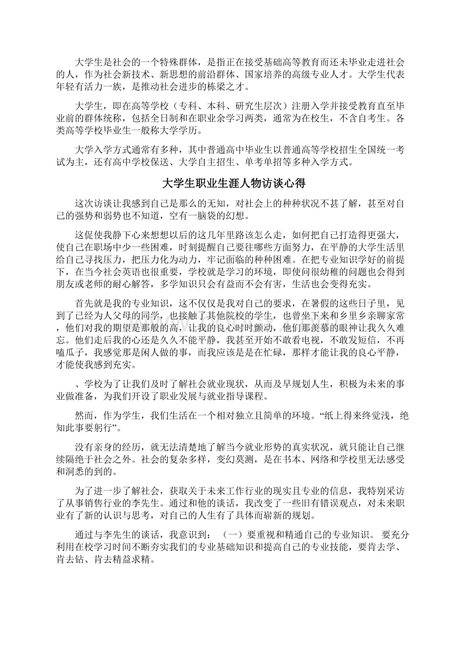 大学生个人访谈报告范文.docx_第3页