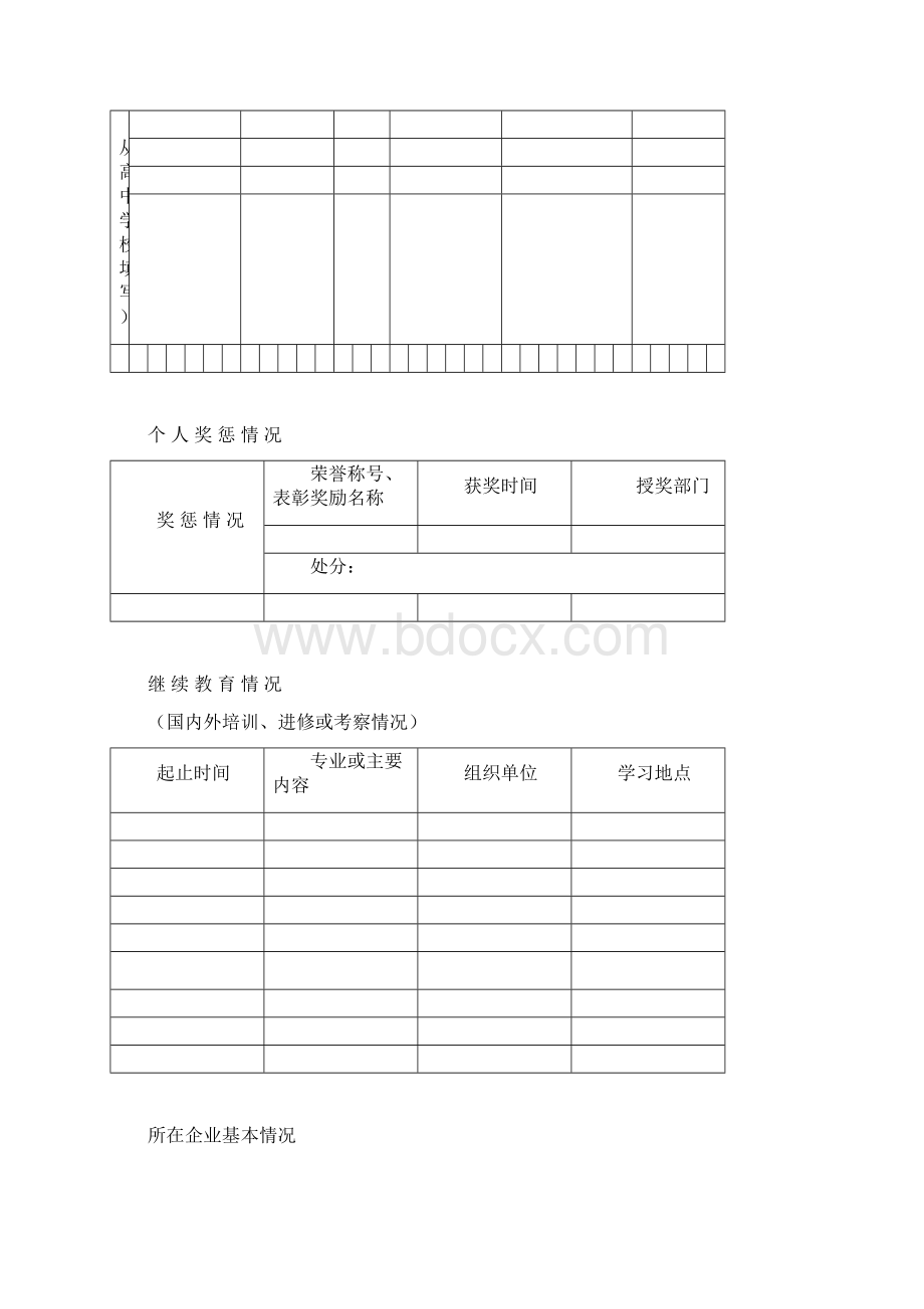 专业技术资格认定申请表.docx_第3页