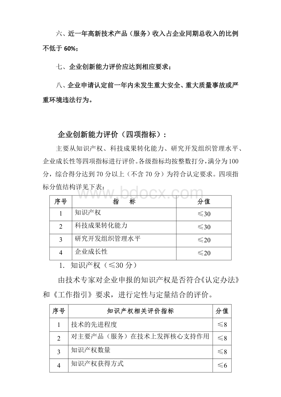 国家高新技术企业认定的八大条件和四项指标文档格式.docx_第2页