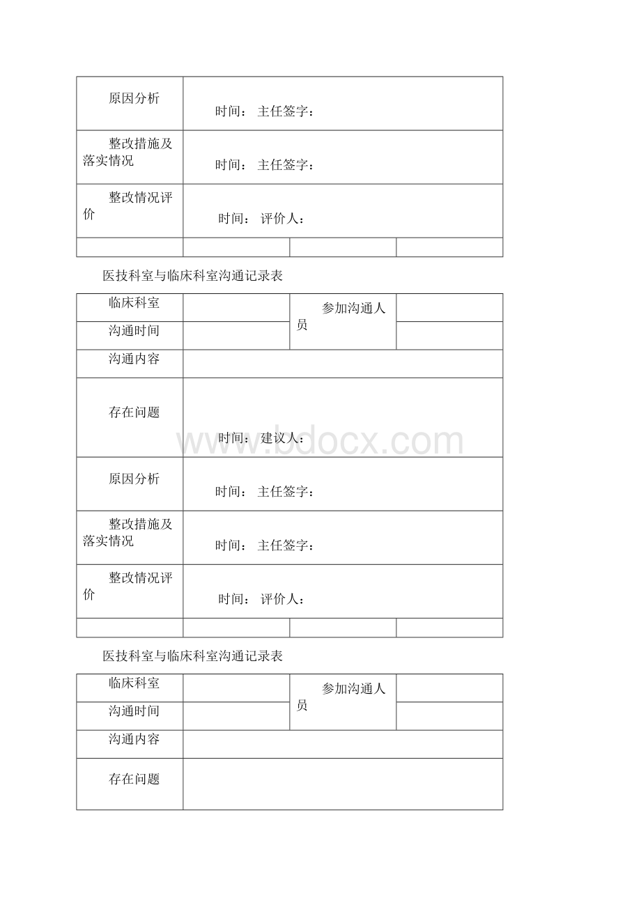 最新医技科室与临床科室沟通记录本Word格式.docx_第3页