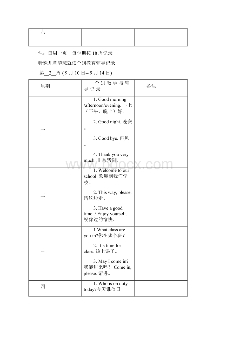 精品范文常熟市随班就读儿童个别教育辅导记录.docx_第3页