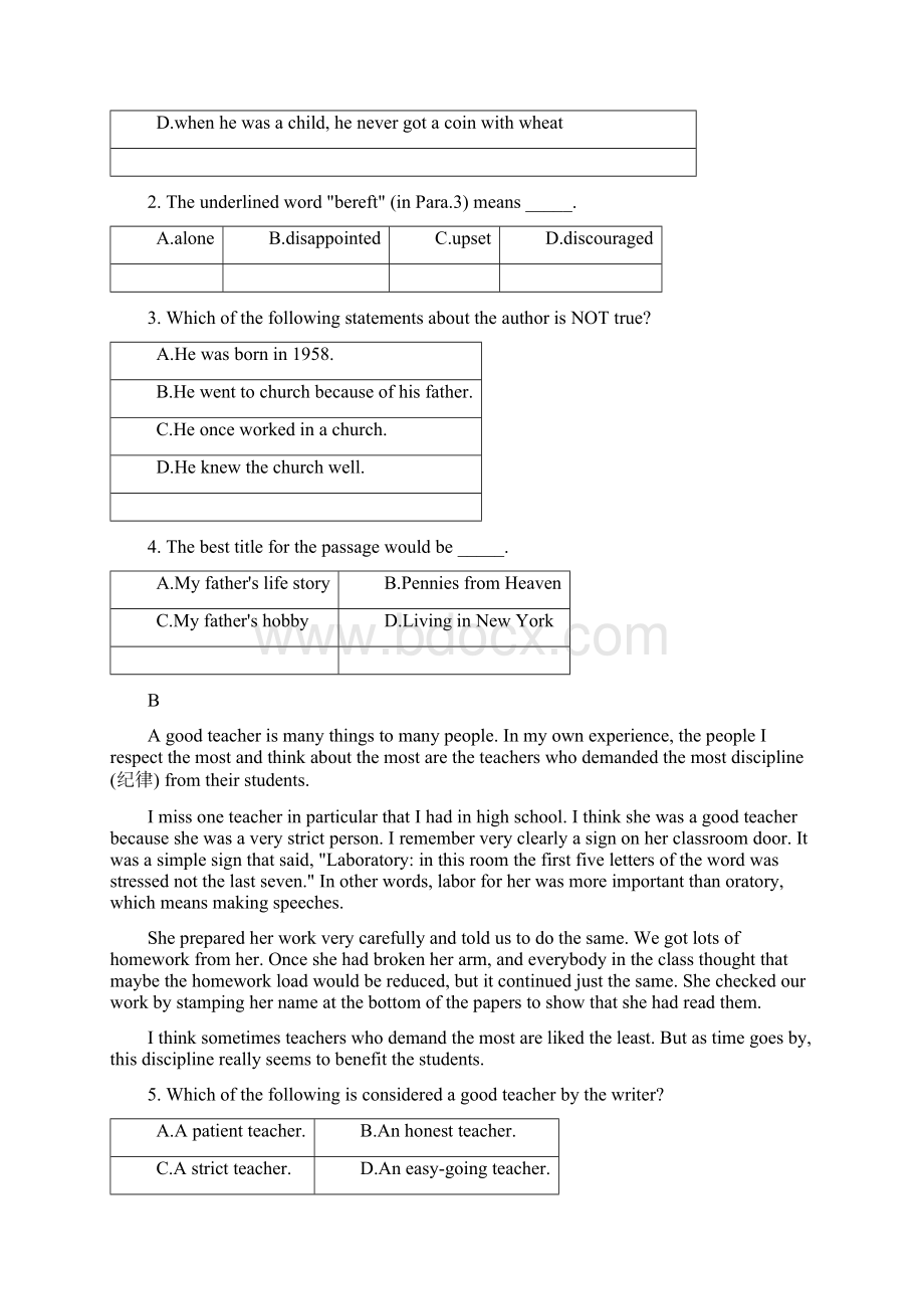 高二英语下学期第一次统测段考试题.docx_第2页