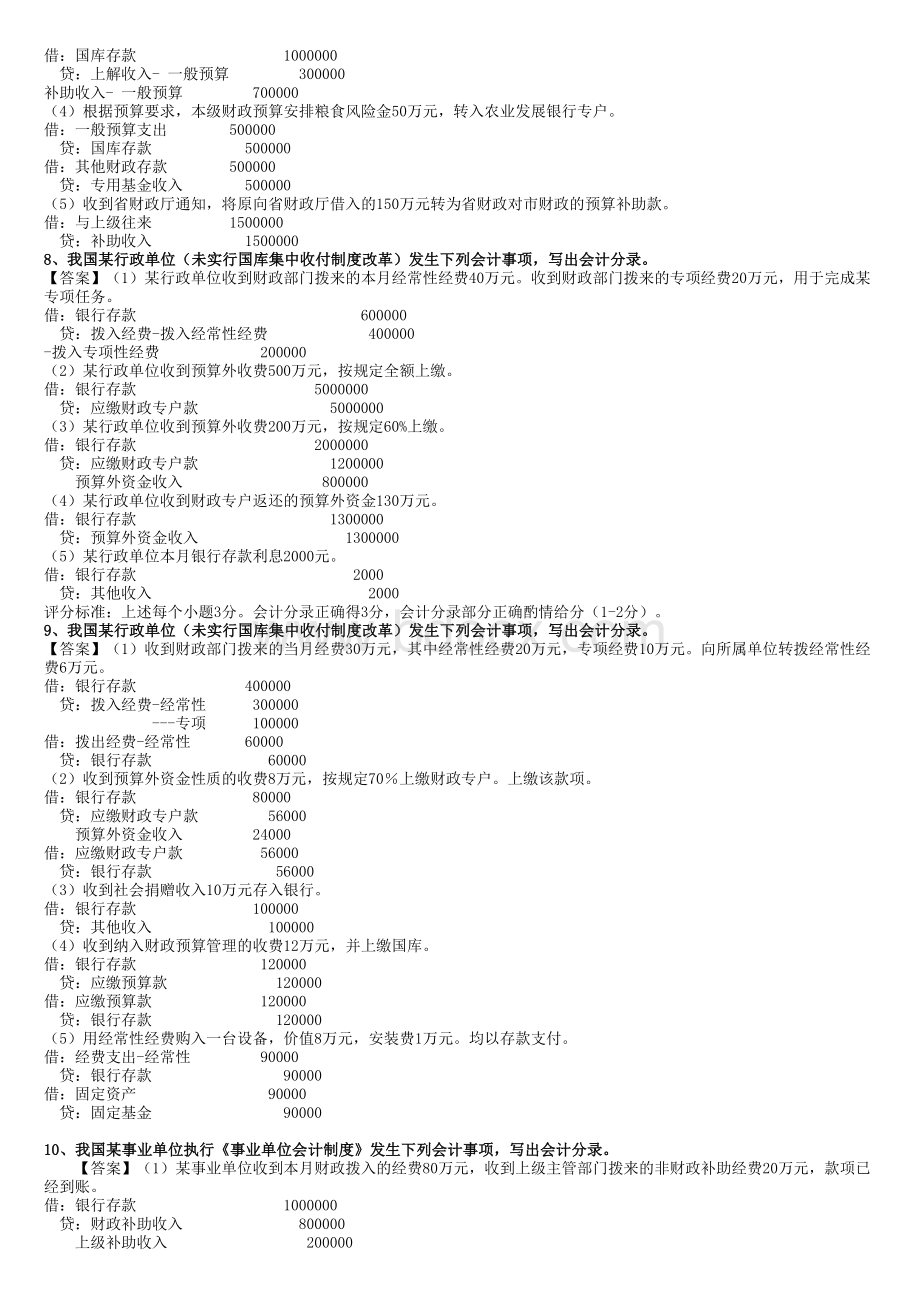 政府与非营利组织会计会计分录文档格式.doc_第3页