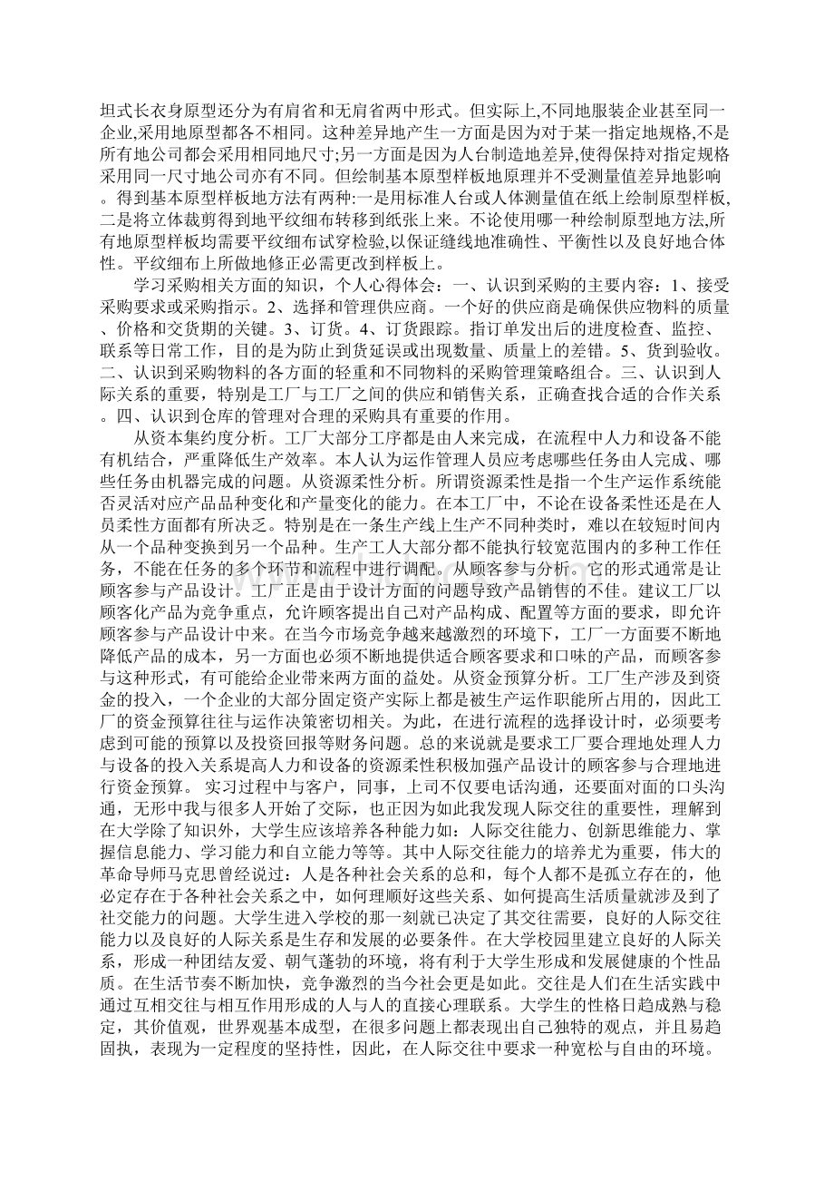 暑期服装专业实习报告范文.docx_第2页