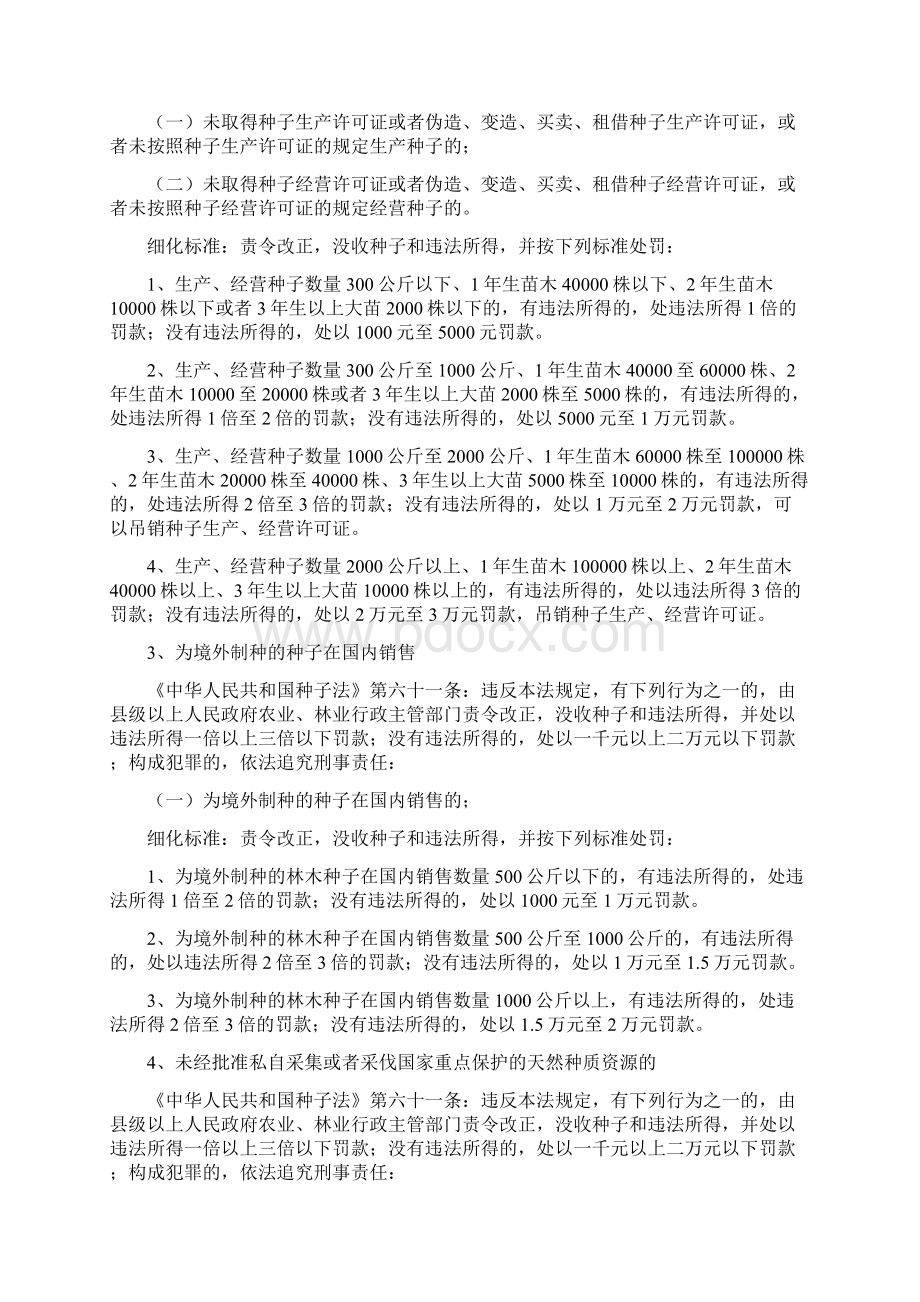 江西省林业行政处罚自由裁量权参照执行标准.docx_第2页