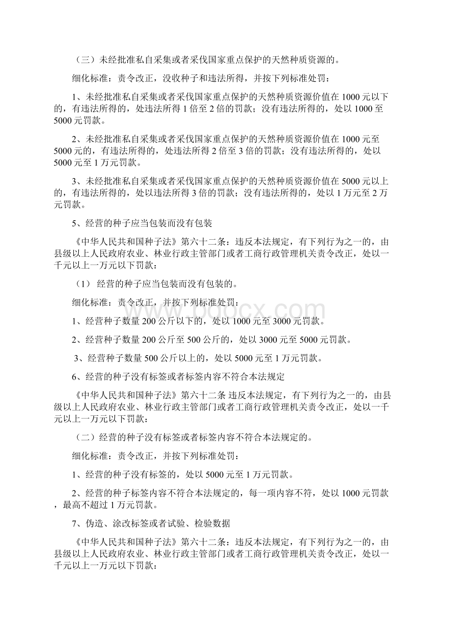 江西省林业行政处罚自由裁量权参照执行标准.docx_第3页