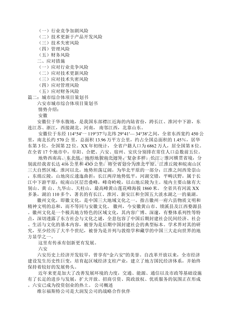 z城市综合体项目商业计划书doc.docx_第3页