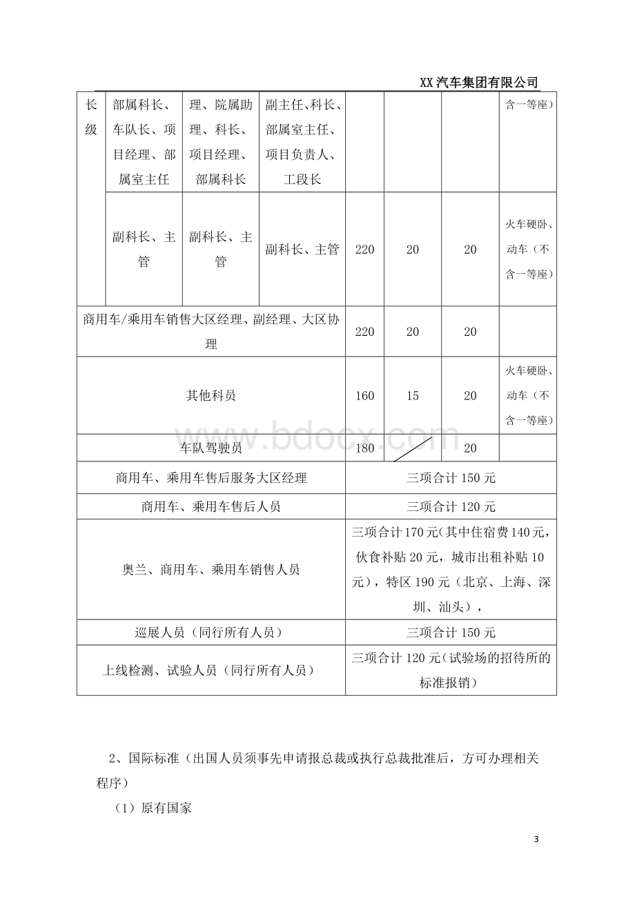 员工出差报销标准Word格式文档下载.docx_第3页