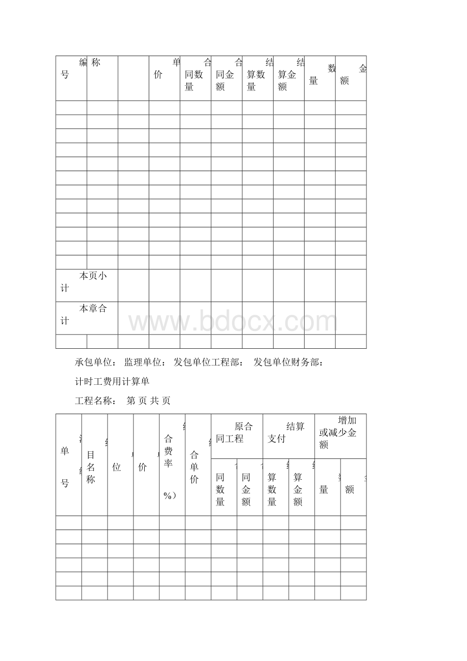 工程价款结算签证表.docx_第3页