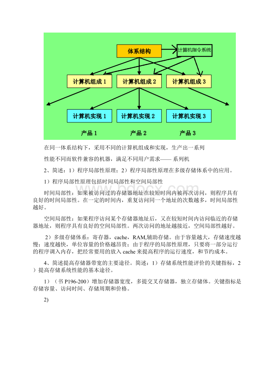 计算机体系结构考试题目及参考答案Word文档格式.docx_第2页