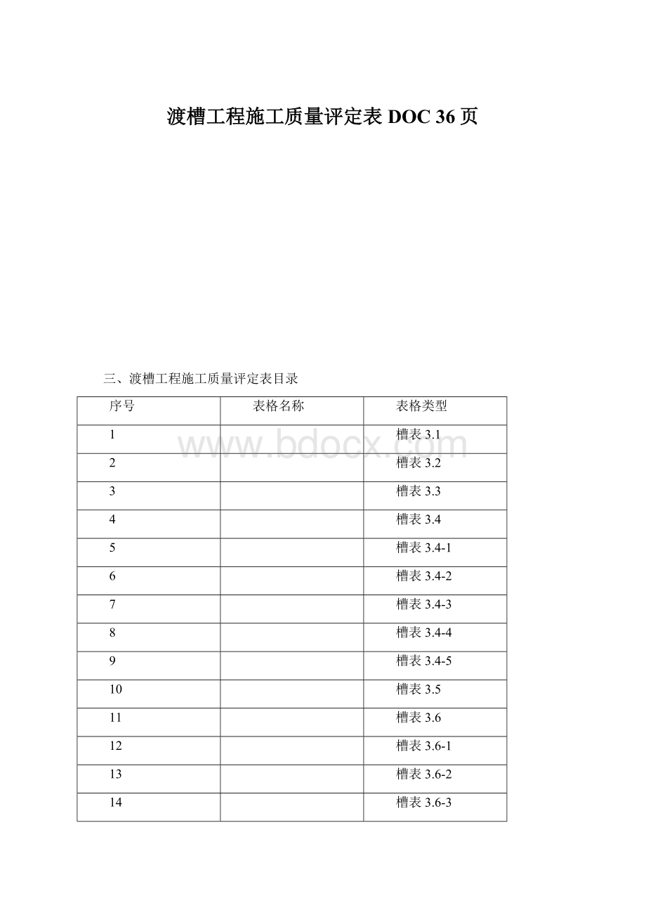 渡槽工程施工质量评定表DOC 36页.docx