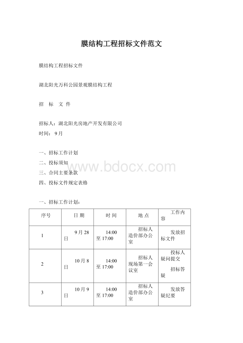 膜结构工程招标文件范文.docx_第1页