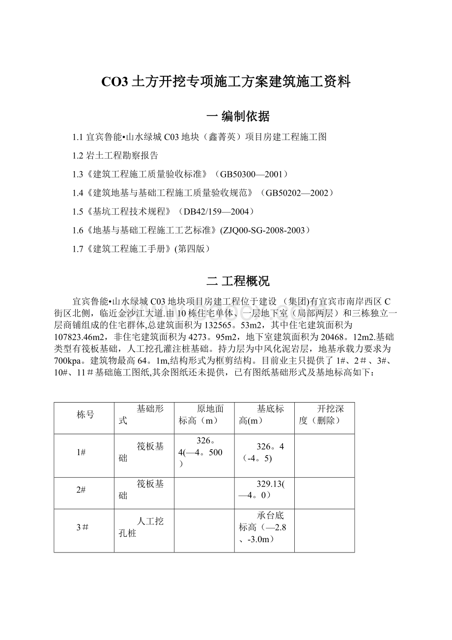 CO3土方开挖专项施工方案建筑施工资料.docx_第1页