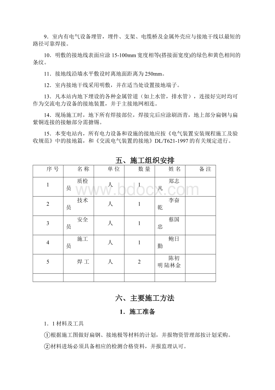 接地网施工技术方案Word文档下载推荐.docx_第3页