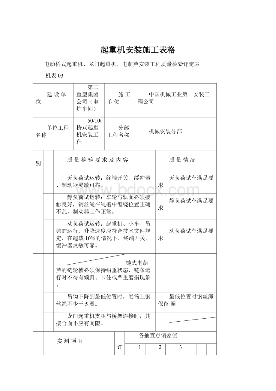 起重机安装施工表格.docx