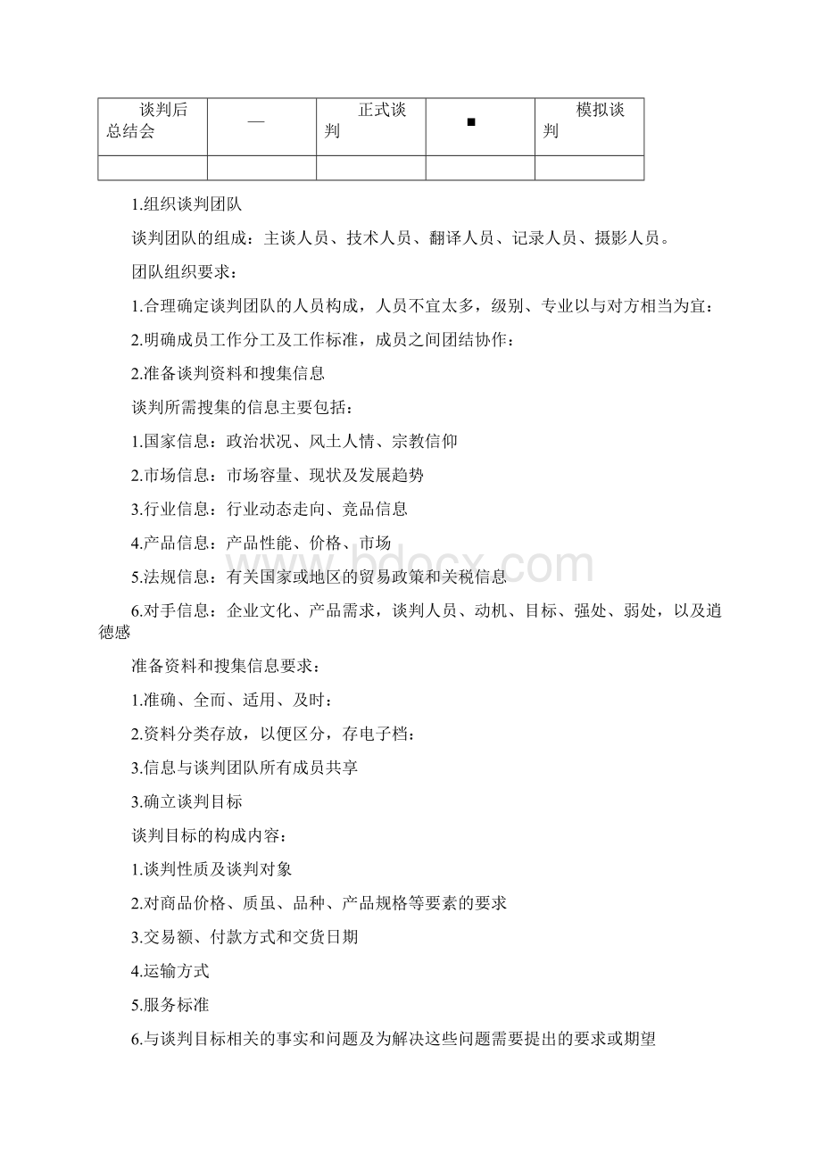 商务谈判实务及谈判人员岗位职责Word文件下载.docx_第2页