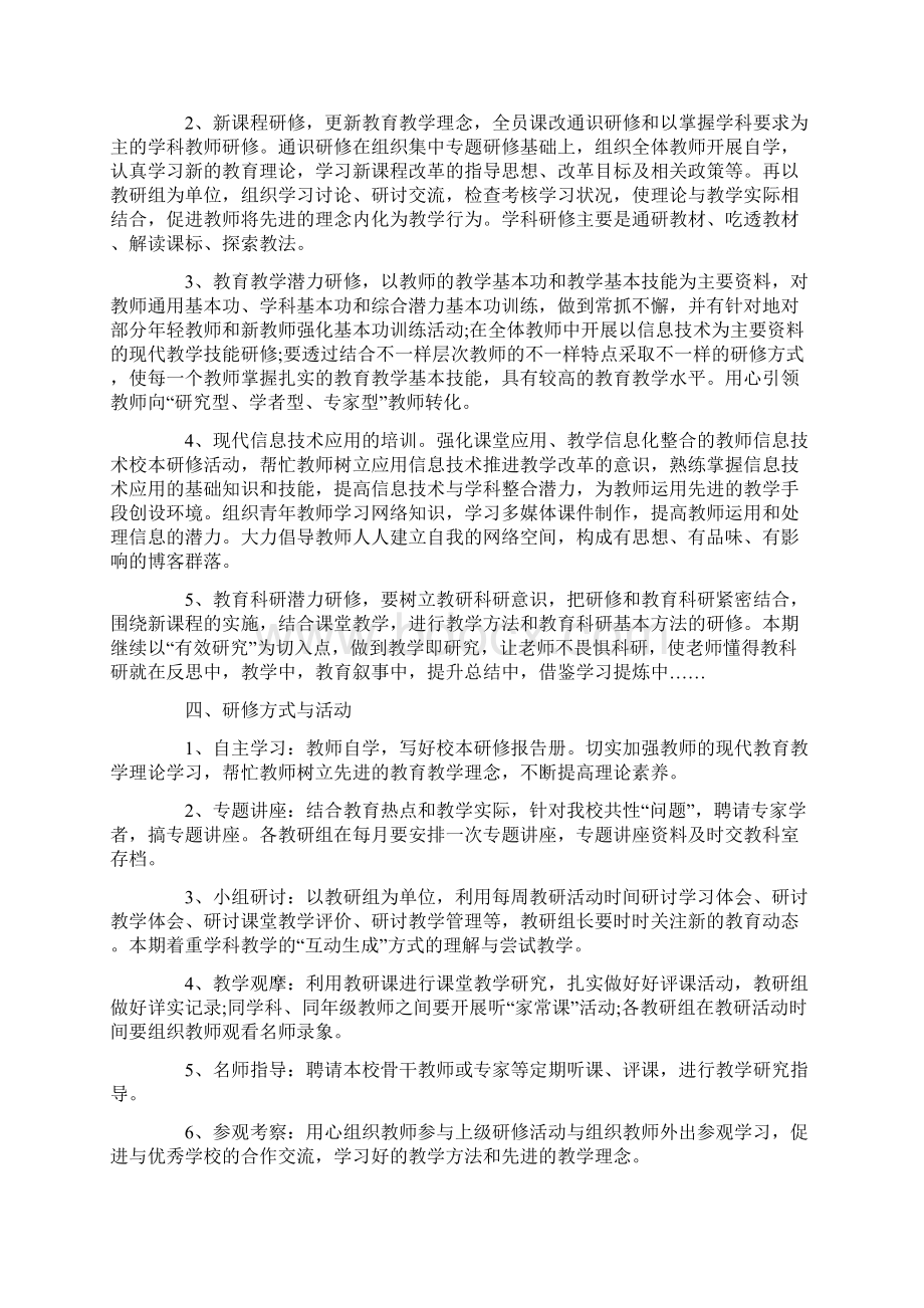 校本研修自查报告Word格式文档下载.docx_第2页