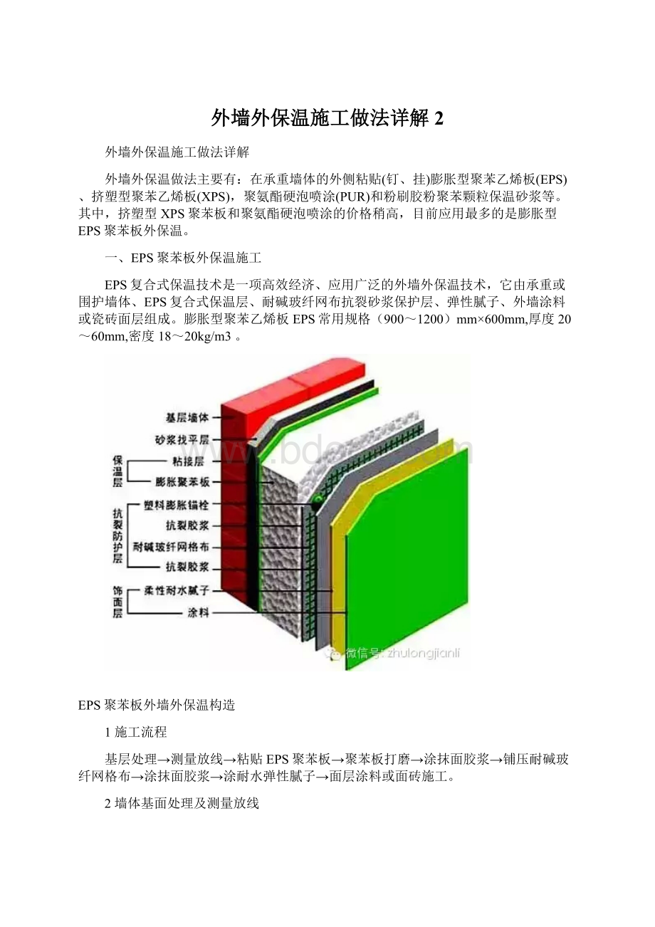 外墙外保温施工做法详解 2Word格式.docx