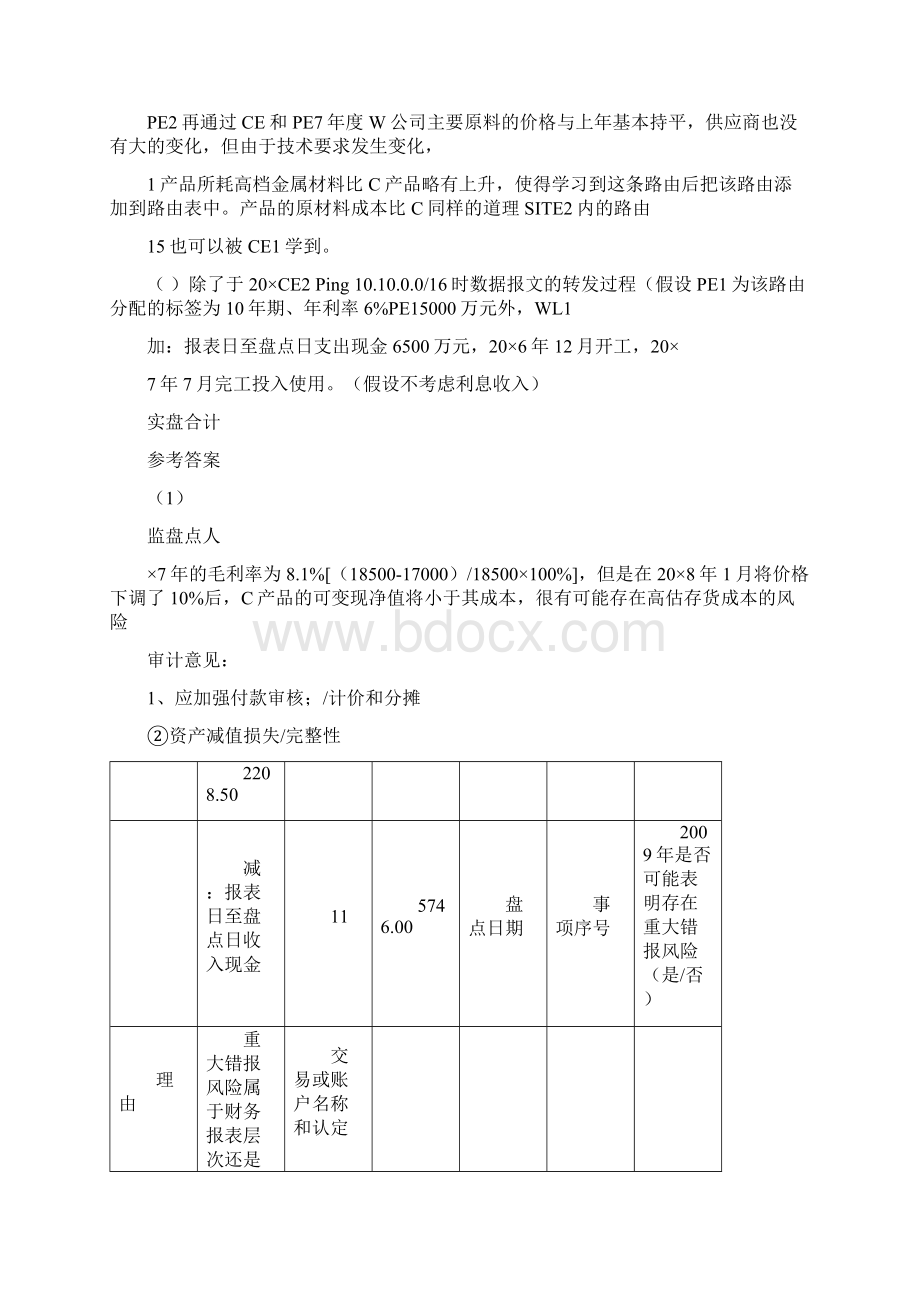 中央电大审计学网上作业参考答案全Word文档下载推荐.docx_第2页