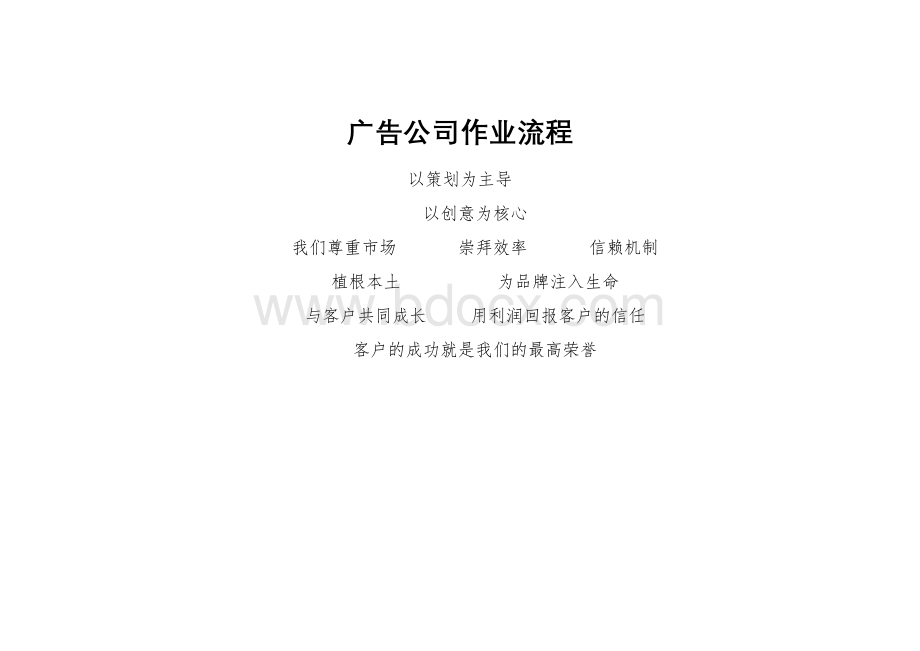 广告公司作业流程Word文档格式.doc