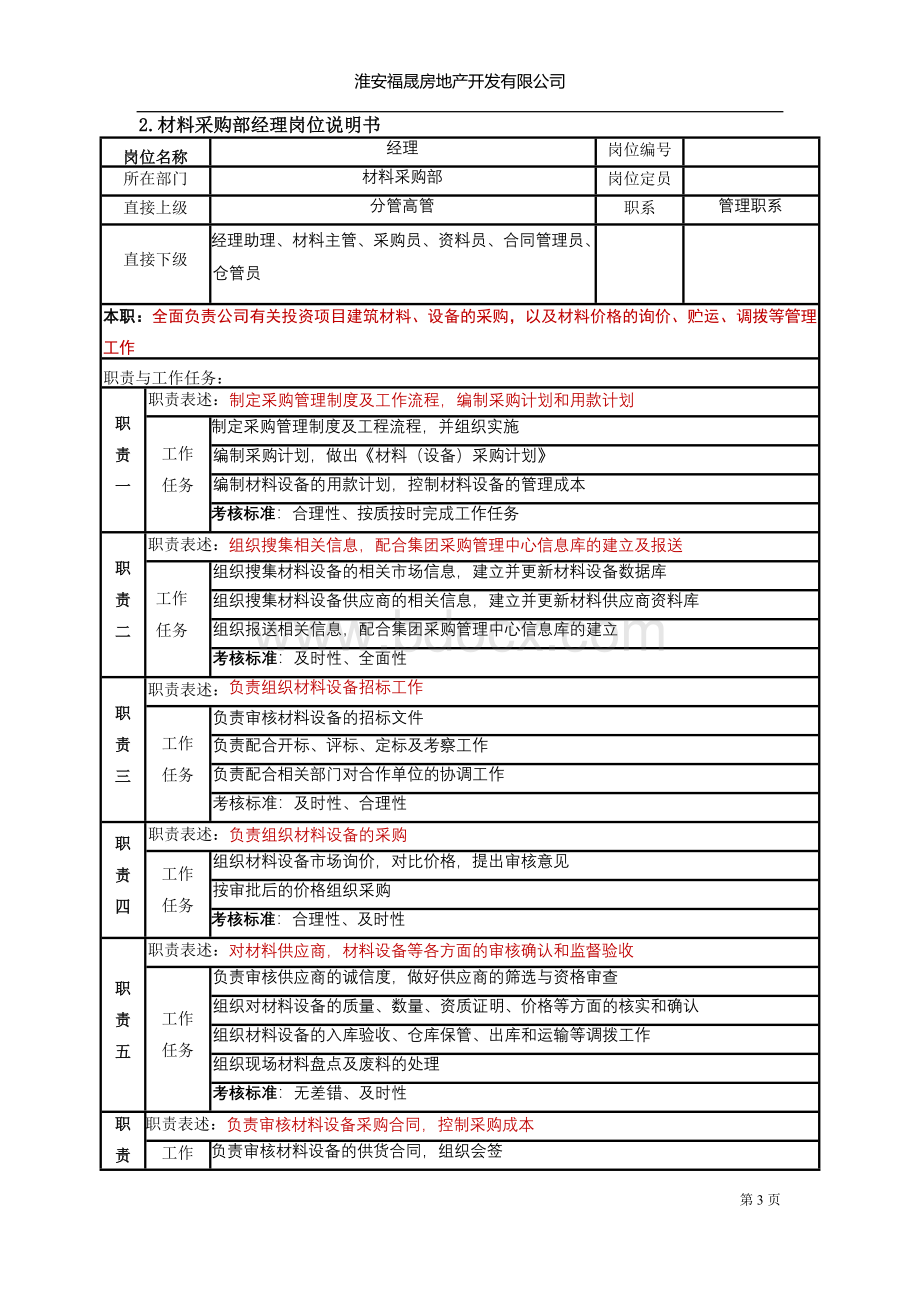 材料采购部组织架构及岗位说明(正文)Word文件下载.doc_第3页