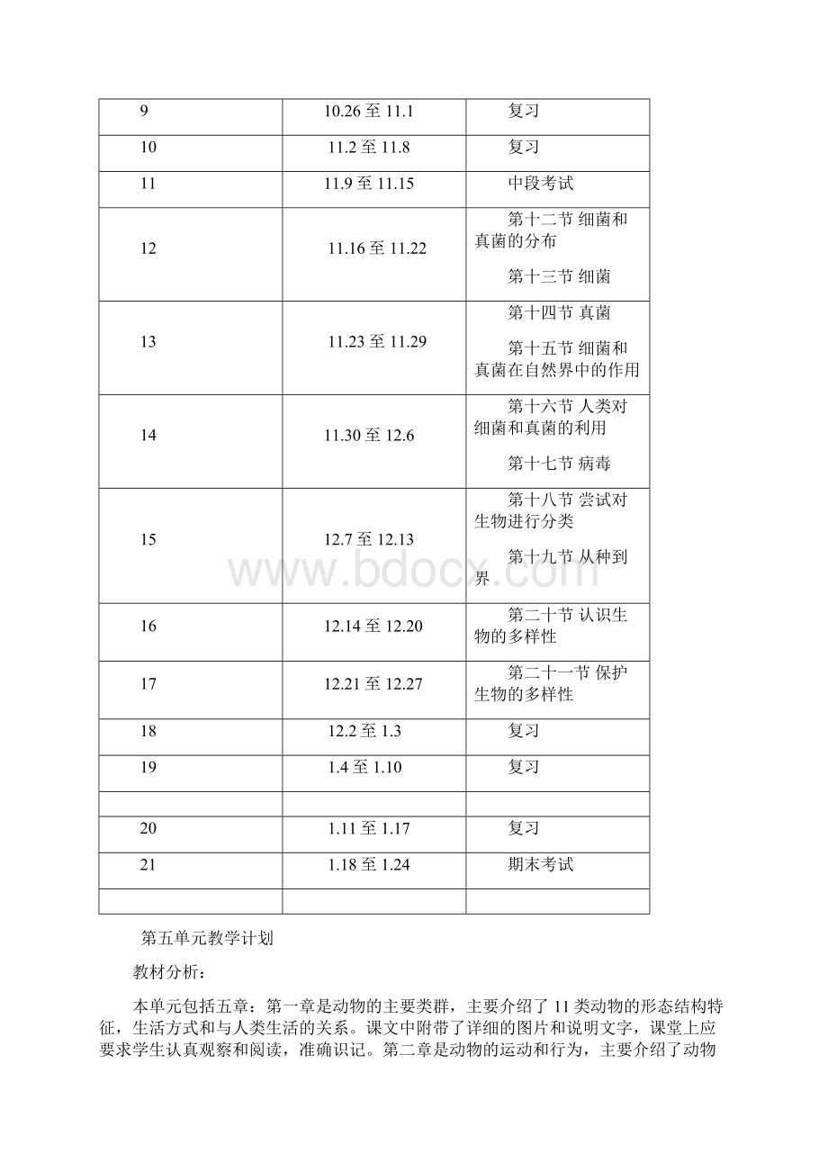 新人教版八年级生物上册教案全册.docx_第3页