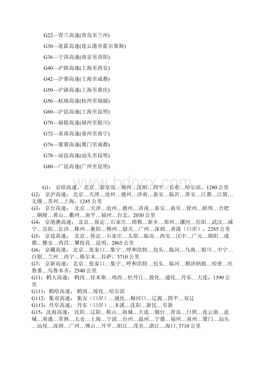 全国高速公路编号对照表Word文件下载.docx_第2页