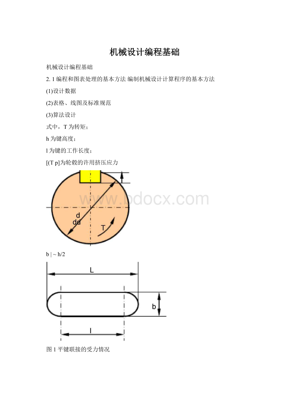 机械设计编程基础Word格式.docx_第1页