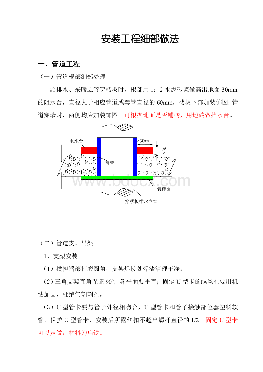 安装工程细部处理做法文档格式.doc_第1页