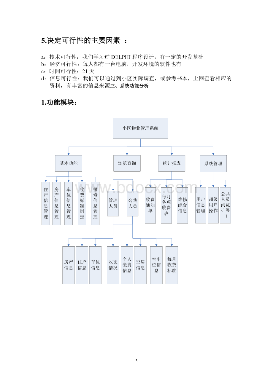 小区物业管理系统可行性报告Word文档格式.doc_第3页