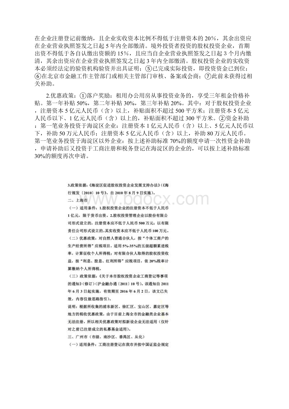 全国各地私募基金税收优惠政策大全及适用解析上Word文件下载.docx_第2页