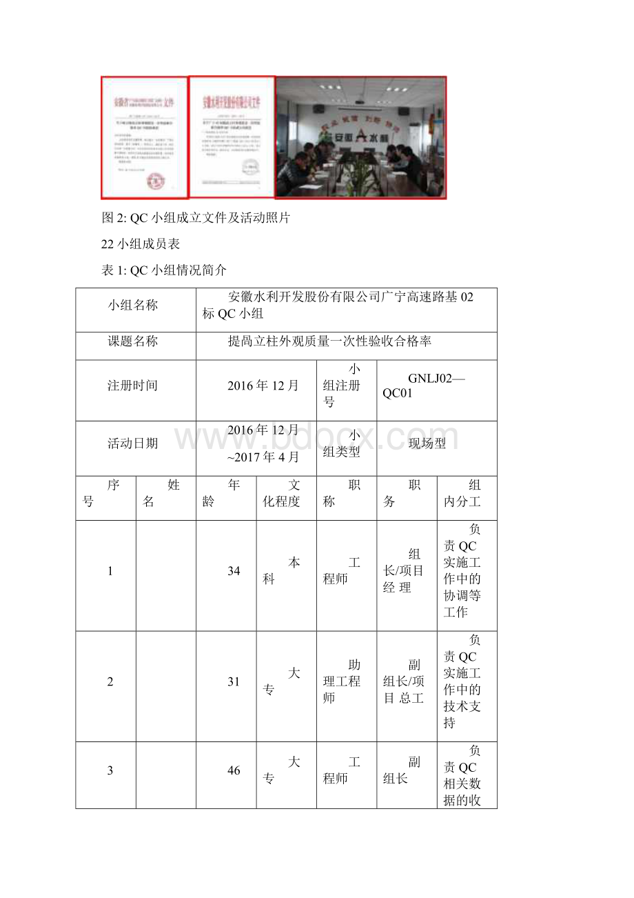 QC提高立柱外观质量一次性验收合格率Word文档格式.docx_第3页