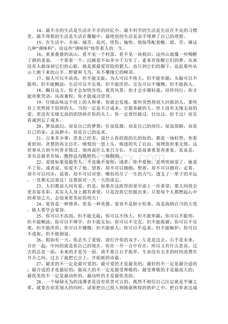 初中优美句子摘抄大全doc文档格式.docx_第2页