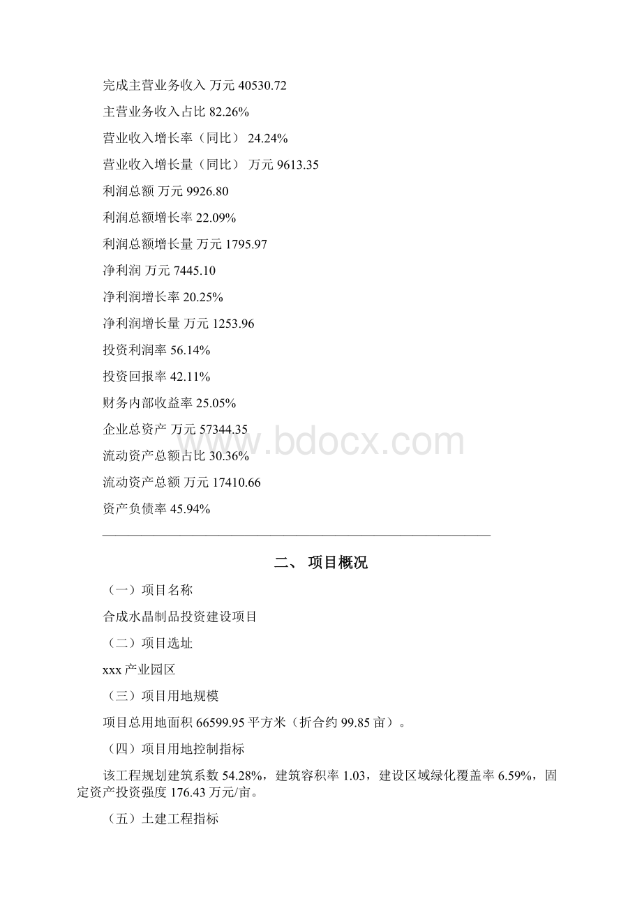 合成水晶制品项目可行性研究报告Word文档下载推荐.docx_第2页