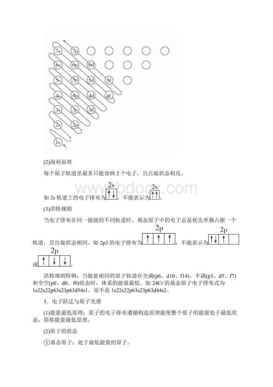 届一轮复习人教版 原子结构与性质 学案Word文档格式.docx_第3页