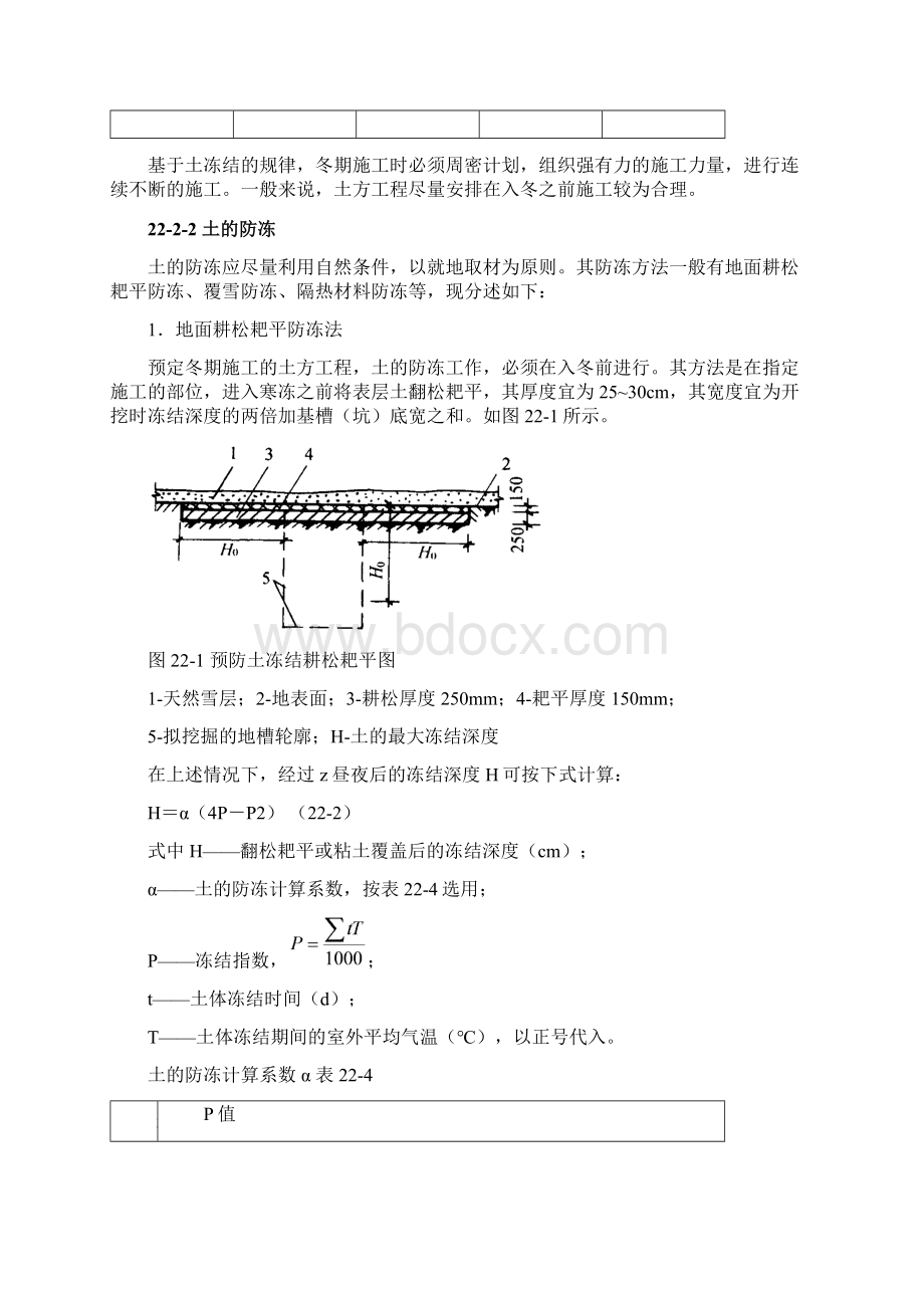 施工手册第四版第二十二章冬期施工222 土方工程.docx_第2页