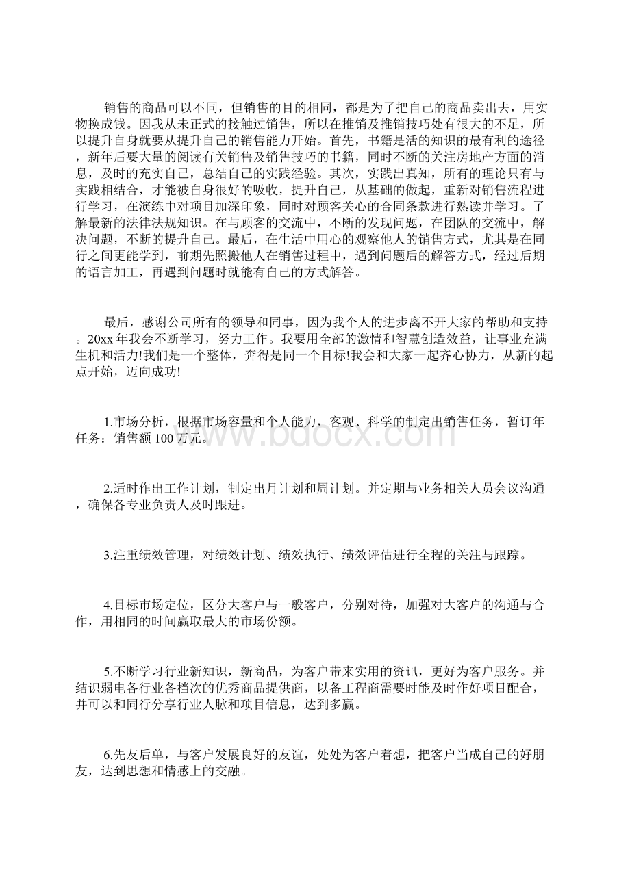 销售业务员工作计划分享Word格式文档下载.docx_第2页